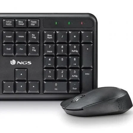 Kit Teclado+Ratón NGS Inalámbrico 12 Teclas Multimedia Español